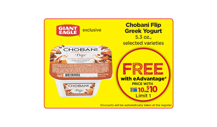 FREE Chobani Flip Greek Yogurt