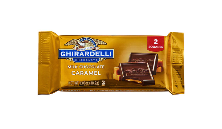 FREE Ghirardelli Milk Chocolate Caramel 2-Square Pack