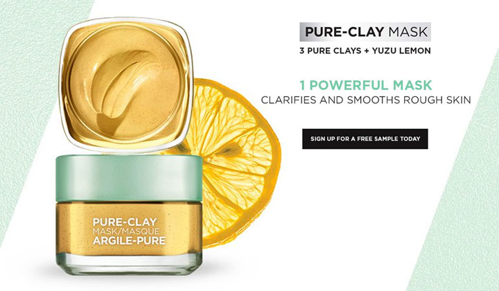 FREE LOreal Pure-Clay Mask Sample