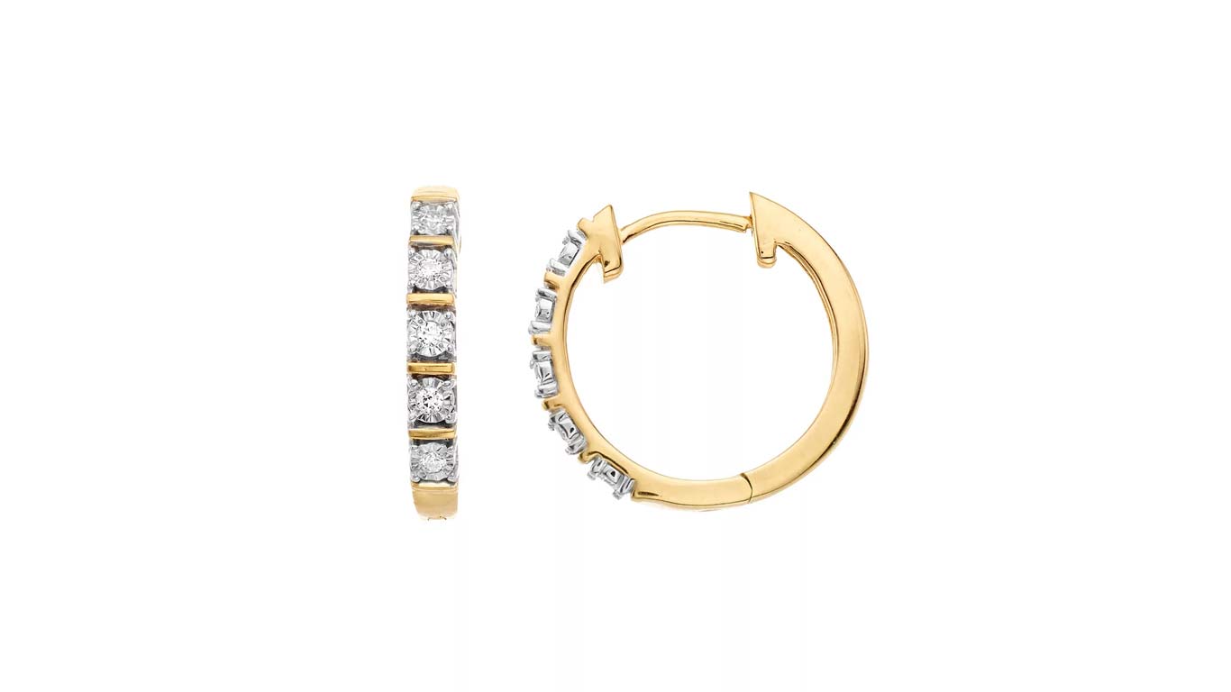 diamond-hoop-earrings