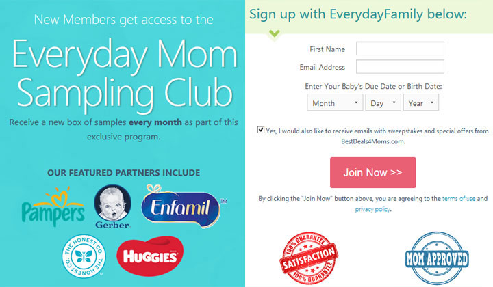 Everyday Moms Sampling Club