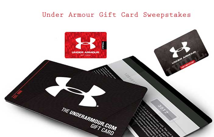 Under Armour Gift Card Sweepstakes (US only)