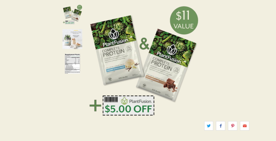 Free Plant Fusion Protein Powder Sample