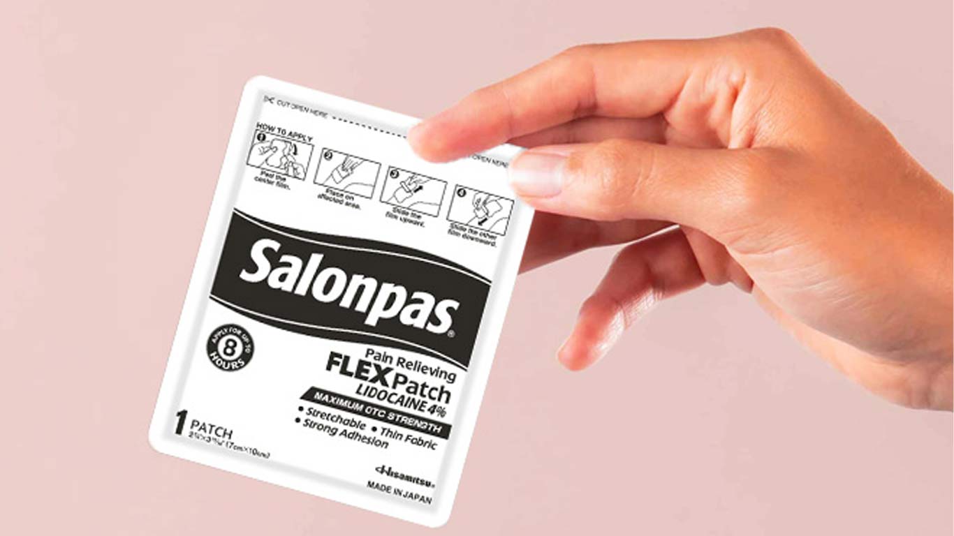 Free Salonpas Lidocaine Flex Patch Sample